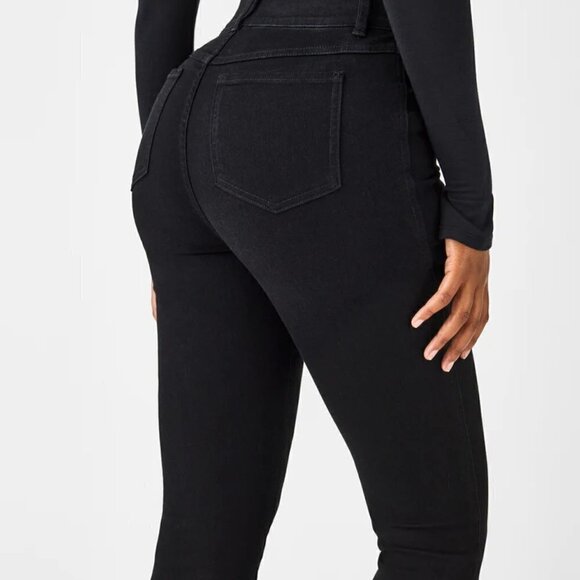 Spanx Plus Size Flare Jeans Black Pull ON Stretch Women's Size 3XL NEW - Picture 2 of 11